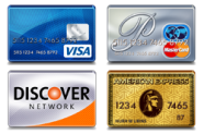 We Accept Visa MasterCard Discover and American Express in 94913